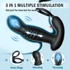 magasin d'usine Poussée masseur de prostate plug sexe anneau de coq Vibromasseur point P jouet adulte avec modes de vibration et de poussée adaptés aux couples masculins