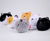 7 سم جديد Kawaii Plush ألعاب محشوة لطيف أسود أبيض الحيوانات حيوانات سيارة الديكور كيس كيس مفتاح قلادة ملء لعبة دمية عيد الميلاد