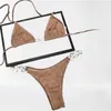 Mode kvinnor bikini sommar strand sol kvinnor baddräkt baddräkt designer high-end lyx bikini sexig tvådelar bikini vind badväder kvinnlig klassisk badkläder