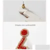 Stud Rice Bead oorbellen oorbuien Hand geweven kralen mode -accessoires Valentijnsdag cadeau drop levering sieraden dhznp