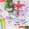 Party Favor Transparent Acrylique Pendentif Diy Blanc Vacances Décoration Fournitures 12 Styles Drop Delivery Maison Jardin Événement Festif Dhyj5