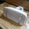 Platinum Bag Tote Leather Family 2024 Women's Himalayan White Alligator Carrie Single Shoulder Messenger Handbag Original Logo