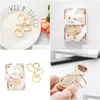 Party Favor Zinc Alloy Bottle Opener Gold Heart Shaped Wedding Guests Gifts Drop Delivery Home Garden Festive Supplies Event Dhypq