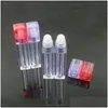Verpackungsflaschen Transparente quadratische Lipgloss-Ölrolle auf tragbaren leeren nachfüllbaren Make-up-Behältern Tube-Fläschchen Lipgloss-Flasche 6,5 ml Dhtki