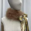 Scarves Real Ostrich Feather Scarf Women Winter Fluffy Neck Warmer Decorative Craft Wraps For Female