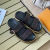 35-45 Lyx Man Sandaler Dam Tofflor Bom Dia Slide Sommar Flats Plattform Tofflor