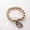 Pulseiras BM20231 Raw Ágata Druzy Gemstone Crystal Geode Slice Pulseira Beads Stacking Layering Bracelet