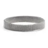 Bangle New Fashion Stainless Steel Jewelry Elastic Spring Wrist Band Stretch Mesh Bracelets Unique Colorful Bangles