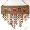 Fête Décoration En Bois Calendrier Anniversaire Maison Pendentif Creative En Forme De Coeur Gland Bijoux Saint Valentin Cadeau Drop Deliver Dhw8A