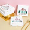 Geschenkwikkel Eid Mubarak Box Ramadan Decoratie voor Home Cake Biscuit Candy Islamic Muslim Party Decor Kareem Gifts 230522