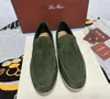 Suede leather 2024 Mens Loafers Shoes Mesh Ventilate Comfortable summer Walk Driving Shoe Slip on Women Sneakers Big Size