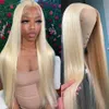 613 Straight Wigs 13x6 Lace Front Human Hair Wig Honey Blonde Brazilian Remy Hair Full Lace Frontal Wigs Pre Plucked Baby Hair