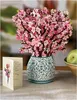 Cartes de voeux Pop Up fleurs de cerisier 12 pouces grandeur nature bouquet de fleurs 3D Popup avec carte de note et livraison de goutte d'enveloppe Am26X