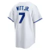 Anpassade basebolltröjor 7 Bobby Witt Jr. Bo Jackson Salvador Perez Franmil Reyes Michael Massey Hunter Dozier Zack Greinke Vinnie Pasquantino Edward Olivares Jersey