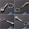 Sleutelchains lanyards Mini Tools Wrench Keychain Metal auto sleutelring hoogwaardige simatie sleutel ketting sleutelhanger keyfob juwelen dhgarden dhqot