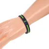 Bracelet 50PCS Ligne Verte avec Bracelet en Silicone Ruban Cancer pour la Sensibilisation au Foie