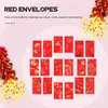 Emballage cadeau 36 pcs année chinoise rouge poches argent printemps festival enveloppes