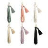 Geweven pols sleutelhanger mode tassel sleutelhangers sleutel lanyards tas decoratieve hanger