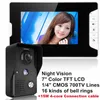 Videodeurtelefoons "LCD Telefoon Intercom Deurbel Home Security IR -cameramonitor met Night Vision Videoportero 15m kabel