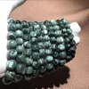 Pulseiras 1 PCS 614 mm AAA Natural Precioso Russo Serafinite Stone Beads Pulseira