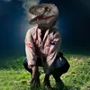 Parti Maskeleri Dinozor Maska Sahne Performansı Cosplay Parti Props Tyrannosaurus Rex Head Cover Okul Etkinliği Cosplay Cadılar Bayramı Dekorasyonu 230523