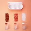 Storage Bottles Oval Shape Kitchen Plastic Seasoning Box Spice Jars Condiment Sugar Salt Container Dropship