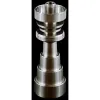 Universal Domeless Titanium Nail Male and Female Adjustable Adapter Ti Nail 10mm14mm19mm 6 IN 1 GR2 Titanium Glass bongs