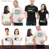 Moderskapstoppar tees 1st mommy pappa lastning vänligen vänta t -shirt roligt par gravida tillkännagivande skjortor plus size mödrar tshirt familjekläder t230523