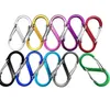 Keychain 51x23mm grande anel multifuncional anel externo ferramentas de acampamento s-type fivela 8 caracteres QuickDraw Carabiner