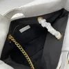 7a Designer Chain Bolsa Ladies Crush Tote Bag Soft Calf Leather Nylon Fashion Moda Bolsa Crossbody Bag de Luxuros Bag de Compras de Alta Qualidade Novo 2023
