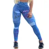 Leggings pour femmes femme Slim pantalon en Denim décontracté Push Up jean moulant avec poche Fitness bleu crayon pantalon pantalon dame vêtements