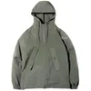 Herrjackor verktyg Vintage Windbreaker Deck Suit Hooded Hoodie Protective Coat Mountain Boys Jacket