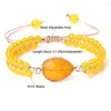 STRAND NATUURLIJKE CHALCEDONY GEEL STONE kralen armbanden armbanden voor vrouwen charme reiki genezing polsband sieraden geschenken