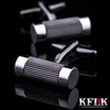 Kflk Jewelry French Sirt Cufflinks para masculino Botões de links de brand links pretos masculino de alta qualidade convidados 2017 nova chegada