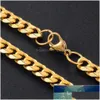 Other Ladies Stainless Steel Cuban Chain Gold Fashion Hip Hop Necklace Jewelry Factory Price Expert Design Quality Latest St Dhgarden Dhh13