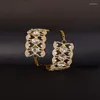 Choker Luxury Hollow Flower Necklace Vintage Statement Crystal Rhinestone Wedding Neck smycken för kvinnor