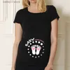 Материнские топы футболка черная рубашка для беременности.
