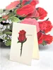 인사말 카드 팝업 빨간 장미 팝업 12 인치 라이프 크기의 꽃다발 3D 팝업 종이 기념일 메모 카드 및 봉투 드롭 배달 AMLTX