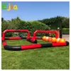 26ft Commercial PVC Uppblåsbar stötfångare bil Go Kart Track Uppblåsbar Go karts race track för barn inomhus utomhus kul