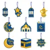 Autres fournitures de fête d'événement Eid Mubarak étiquette de décoration suspendue Ramadan Kareem Plaques décorations pour Alfitr Supply 230522