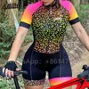 Racing sätter Xama Cycling ett stycke Skinsuit Coupa de Ciclismo Rompers Jumpsuit Kit Maillot Mujer Triathlon Suit Women's Short Sleeve Gel