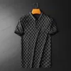 Men's Polos 2022 New POLO Shirts Men Business Slim Short Sleeve Lapel T-shirt High Quality Male Brand Clothing Summer Vintage Casual Tops T230523