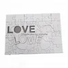 Bomboniera A4 Sublimazione Puzzle vuoto Amore creativo 47 pezzi Mdf Trasferimento di calore Puzzle Giocattolo Fai da te Regalo di San Valentino Consegna a goccia H Dhtaf