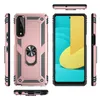 Casos de telefone celular à prova de choque para LG Stylo 5 6 7 Aristo 2 3 4 6 Plus K53 K61 K92 Grau Militar Kickstand Magnético Designer Phone Case Shell