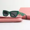 Miu lunettes de soleil cadre ovale miu lunettes de soleil designer personnalité résistante aux radiations pour femmes lunettes rétro pour hommes haute qualité haute valeur d'apparence