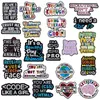 Digitale code emailbroche meisje beschermend dier programmeur keyboard regenboog hersenen aarde alfabet metalen badge revers pin sieraden