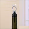 Bar Tools Crystal Diamond Ring Wine Stoppers Home Kitchen Tool Champagne Bottle Stopper Wedding Guest Gift Gifts Box Packaging Drop Dh0Um