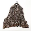 Scarves Women Autumn Winter Leopard Print Cashmere Scarf Shawls Fashion Luxury Warm Wraps Lady Long Pashmina Tassel Blanket