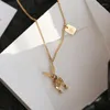 Pendant Necklaces Luxury Designer Jewelry Korean Fashion Funny Mechanical Necklace For Women Aesthetic Vintage Kpop Accessories Y2k