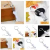 Nyckelringar Lanyards Dog Bone Key Chain Fashion Alloy Charms Pet Pendent Taggar Ring för män Kvinnor Presentbil Keychain Drop Delivery Acce Dhzme